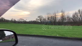 Rare sundog seen multi colour in the sky