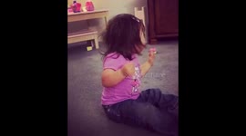 Baby girls mad dance moves