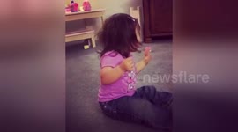Newsflare Edit - Baby girls mad dance moves