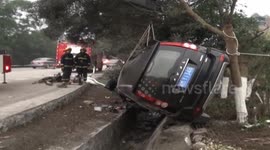 Five killed in car crash in southern China