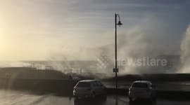 Storm Doris lashes Penzance seafront