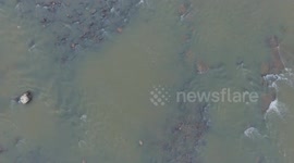 Beautiful moving river