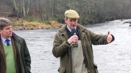Film of Alexander Armstrong at the River Dee 2017 opening ceremony at Banchory, Scotland