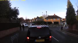 Lorry Stuck In Narrow Road