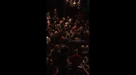 The Clintons attend Broadway show