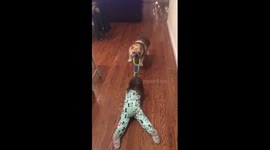 Erin and Harvey - Harvey's sweeps the floor with Erin