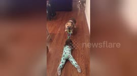 Newsflare Edit - Erin and Harvey - Harvey's sweeps the floor with Erin