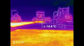 Thermal Imaging View of Tarmacing