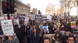 Protesters voice anger at Trump's travel ban
