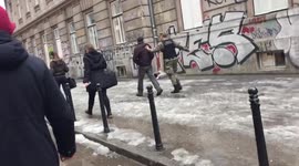 Troops detain man who urinated behind the Ministry of Defence