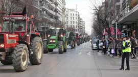 Greek famers block roads in austerity protest