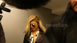 Fergie arrives at LAX Airport with Kim Kardashian's former bodyguard