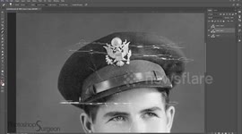 Digital artist restores photo of American WWII soldier perfectly