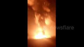 Metal factory explosion causes mushroom cloud