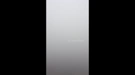 Extremely heavy fog in Milwaukee, Wisconsin
