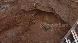 Huge WW2 bomb found under petrol station in Greece