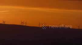 Golden sunrise over the hills of Fermanagh Northern Ireland