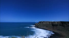 Giant Causeway Moonlit Star Time Lapse