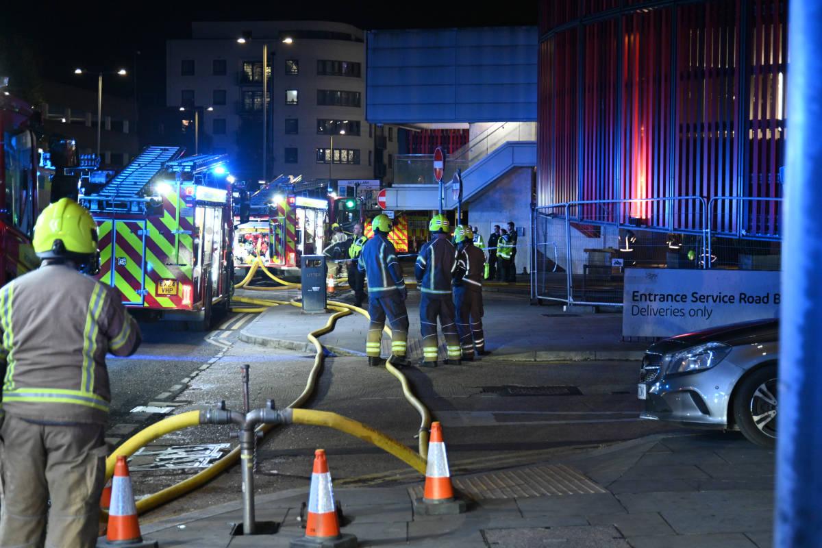 Emergency Services attend Fire at YMCA high rise in Watford Town  Hertfordshire - Buy, Sell or Upload Video Content with Newsflare