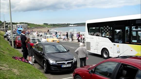 Olympic Torch Convoy In Scarborough 2012
