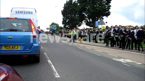 Video Taken From Olympic Torch Convoy In Filey