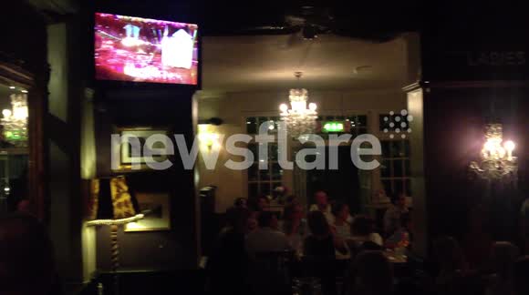 London pub, The Crabtree, experiencing the Opening Ceremony