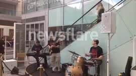 Sol Chango Latin Jazz Entertain Shoppers at Westfield