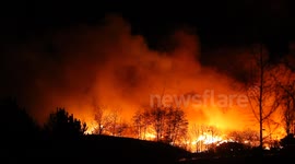 Sherburn In Elmet Tyre Fire
