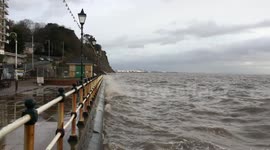 Tide Batters Sea Front
