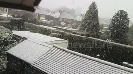 Snow in stafford 11th Feb 2014