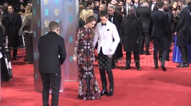 Bafta Red Carpet - Eddie Redmayne & Hannah Bagshawe