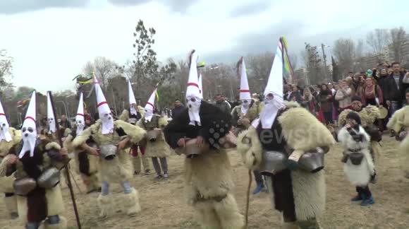 Greece's bell-wearing festival is colourful and loud