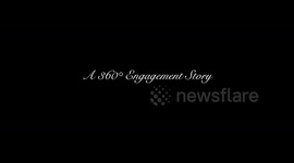 Man uses selfie drone to capture his sweet proposal