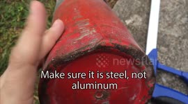 Poor Man's Backyard Forge (How to melt aluminum cheap!)