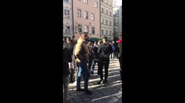 Arsenal fans in Munich 15th of Feb 2017