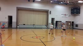 This is what happens when you play dodgeball with a softball pitcher