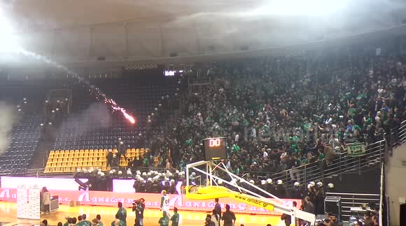 Crazy scenes as violence erupts at basketball game