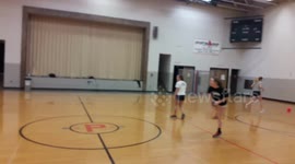 Newsflare Edit - This is what happens when you play dodgeball with a softball pitcher