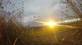 Sunset Time-Lapse at Hofsstaðir Turf House in Iceland