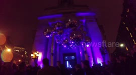 Maisie Williams Arrives in a stunning red dress at The Brits After party