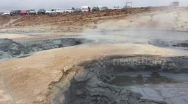 Námafjall Hverir Geothermal Field in Northeast Iceland