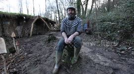 A couple are facing eviction from their Hobbit-style mud hut