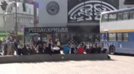 bus carrying children crashes into blackpool bank  1/3