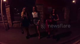 Lydia Lucy and Danni Park-Dempsey attend the launch of Seven swimware