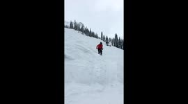 Michael's first ever front flip attempt