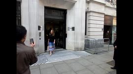Geri Halliwell greets fans at BBC Radio 2