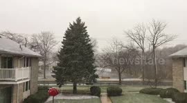 Snow Storm filmed in time lapse