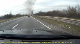 4x4 Well on Fire - A14 Southbound - Monday 13th March 2017