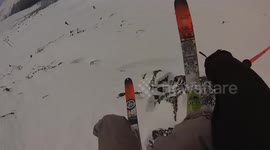 Skier breaks seven ribs after landing a jump on rocks