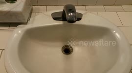 Man demonstrates that tap is 'racist'